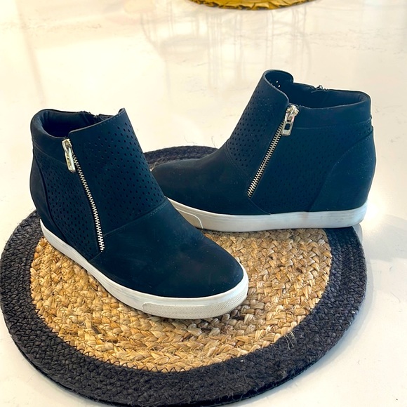 Call It Spring Shoes Worn Once Black Ankle Tennis Shoes Poshmark